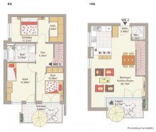 Grundriss.png Letzte Chance! Letzte Wohnung! Leben auf zwei Etagen mit Sonnenbalkon und Garten